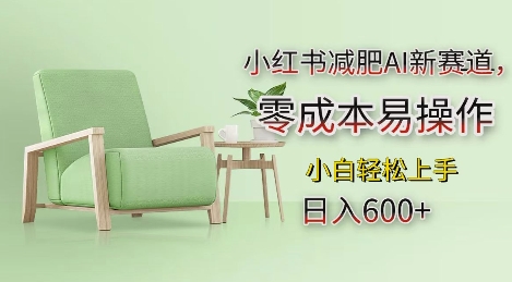 小红书减肥AI新赛道，零成本易操作，日入多张，小白轻松上手【揭秘】-萤火网创