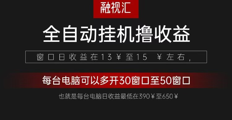 全自动观影看广告撸收益项目(日收益300+)-萤火网创