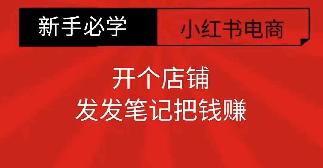 小红书零食共创【新手易上手】开个店铺，发发笔记把钱赚-萤火网创