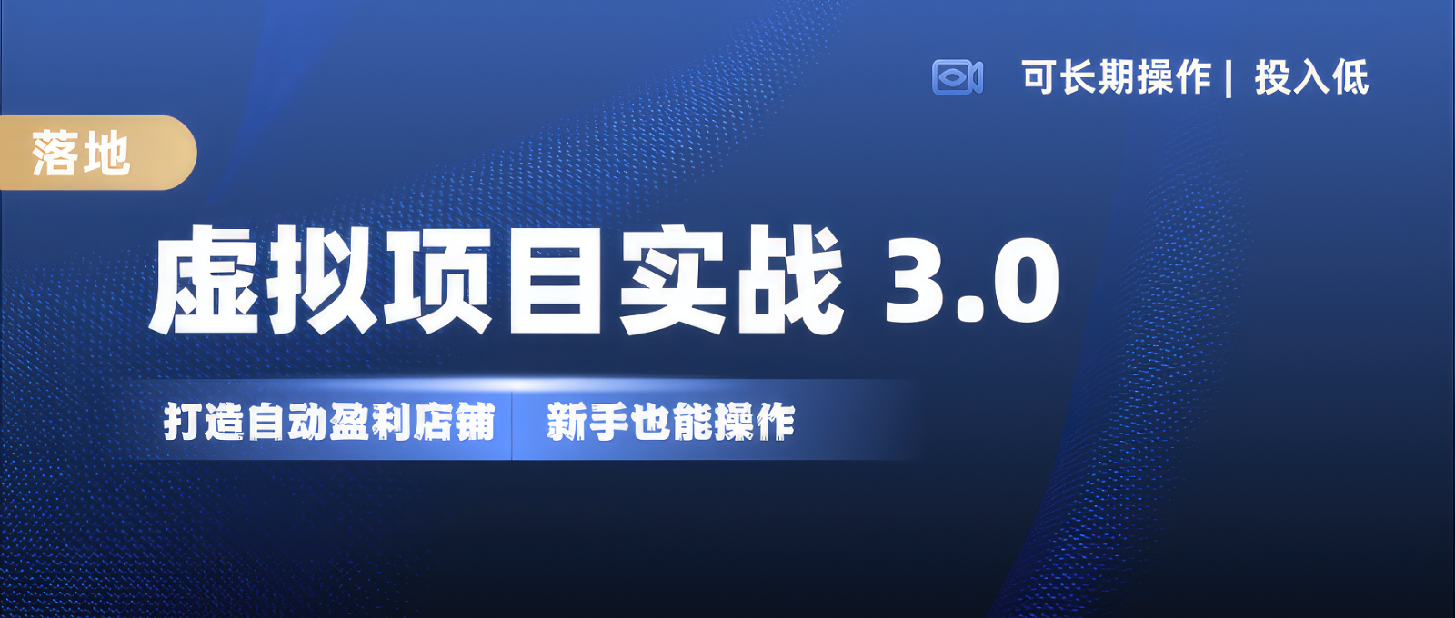 虚拟项目实操落地 3.0,新手轻松上手，单品月入1W+-萤火网创