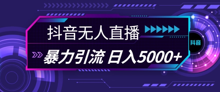 抖音快手视频号全平台通用无人直播引流法，利用图片模板和语音话术，暴力日引流100+创业粉【揭秘】-萤火网创