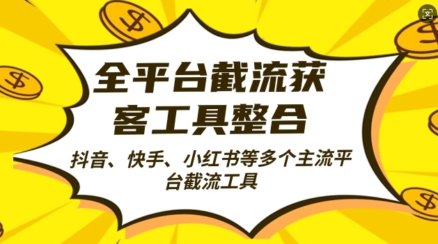 全平台截流获客工县整合全自动引流，日引2000+精准客户【揭秘】-萤火网创