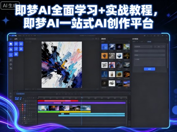 即梦AI全面学习+实战教程，即梦AI一站式AI创作平台-萤火网创