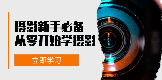 摄影新手必备：从零开始学摄影，器材、光线、构图、实战拍摄及后期修片-萤火网创