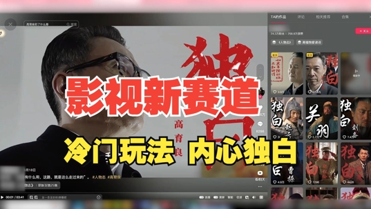 最新影视解说玩法，人物独白，30天涨粉24万+，全流程拆解【揭秘】-萤火网创