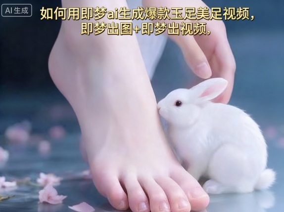 如何用即梦ai生成爆款玉足美足视频，即梦出图+即梦出视频，快速涨粉-萤火网创