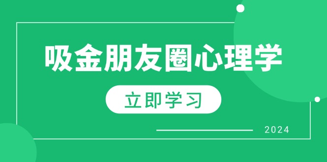 朋友圈吸金心理学：揭秘心理学原理，增加业绩，打造个人IP与行业权威-萤火网创