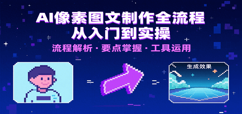 AI像素图文制作全流程：内容要点、文案选择及所用工具，助你快速入局-萤火网创