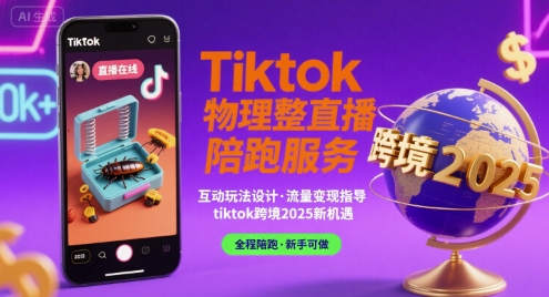 Tiktok物理整蛊直播陪跑服务-tiktok跨境2025-萤火网创