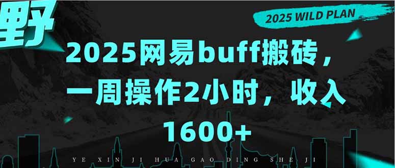 2025网易buff搬砖，一周操作2小时，收入1600+-萤火网创