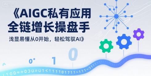 AIGC私有化应用全链增长操盘手，浅显易懂从0开始，轻松驾驭AI-萤火网创