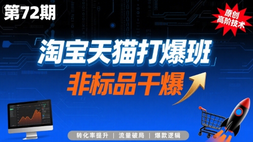 淘宝天猫打爆班原创高阶技术第72期，非标品干爆-萤火网创