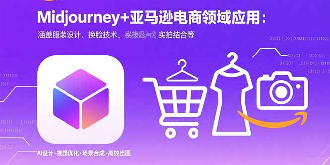 Midjourney+电商领域商业应用：涵盖服装设计、换脸技术、实拍结合等-萤火网创