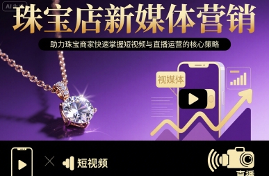 珠宝店新媒体营销，助力珠宝商家快速掌握短视频与直播运营的核心策略-萤火网创