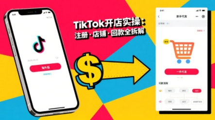 TikTok从开店到投流的进阶课，从基础实操到高阶技巧一网打尽-萤火网创