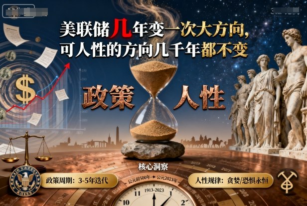 付费文章：美联储几年变一次大方向，可人性的方向几千年都不变-萤火网创