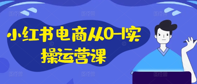 小红书电商从0-1实操运营课，小红书手机实操小红书/IP和私域课/小红书电商电脑实操板块等-萤火网创